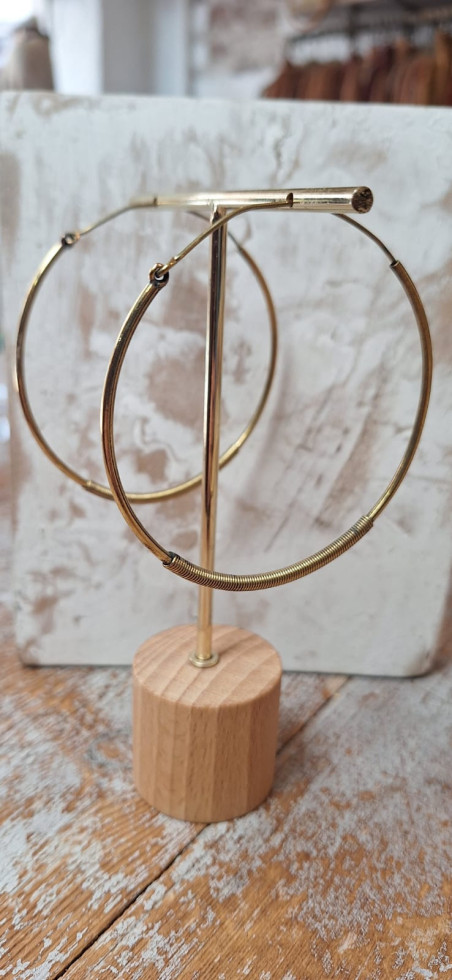 AFRICA dorado, pendiente aro