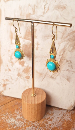 ANA dorados, pendientes