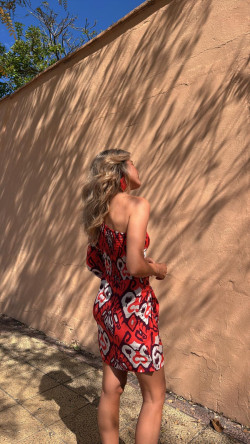 DONCELLA coral, vestido corto