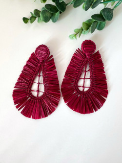 ABRIL burdeos, pendiente