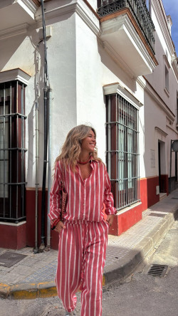 NAVARIDA rojo/blanco, blusa