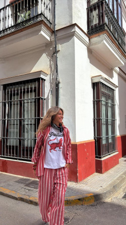 NAVARIDA rojo/blanco, blusa
