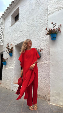 ABIEL rojo, mono largo