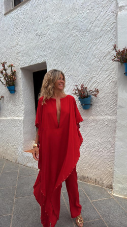 ABIEL rojo, mono largo