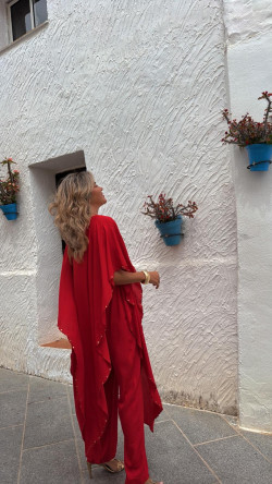 ABIEL rojo, mono largo