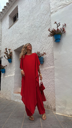 ABIEL rojo, mono largo