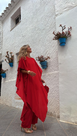 ABIEL rojo, mono largo