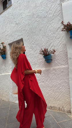 ABIEL rojo, mono largo