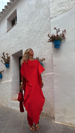 ABIEL rojo, mono largo