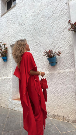 ABIEL rojo, mono largo