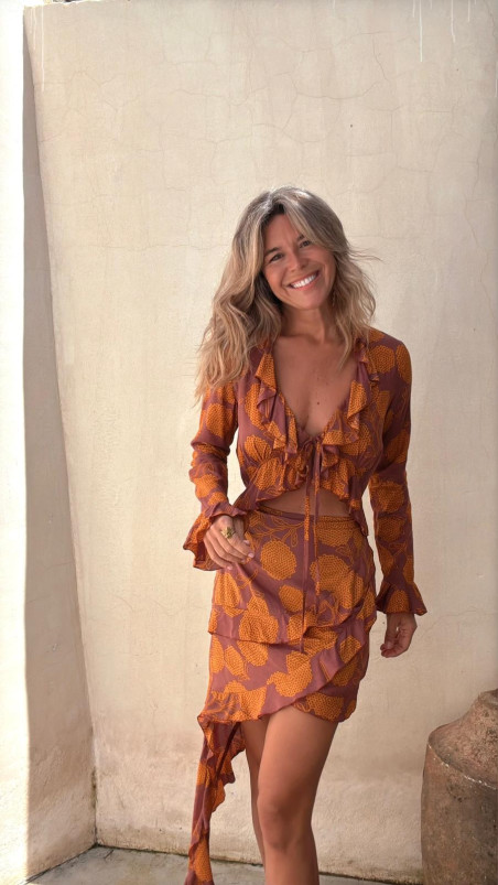 ANAT teja , vestido asimétrico