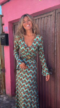 PURIS verde/marrón, falda