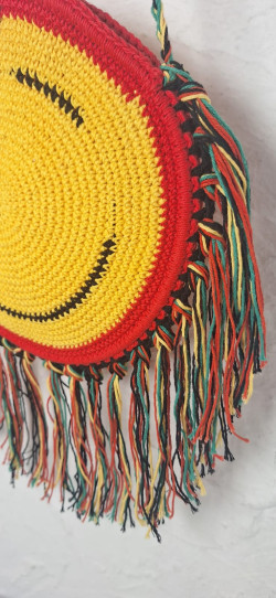 SONRISA amarillo, bolso crochet