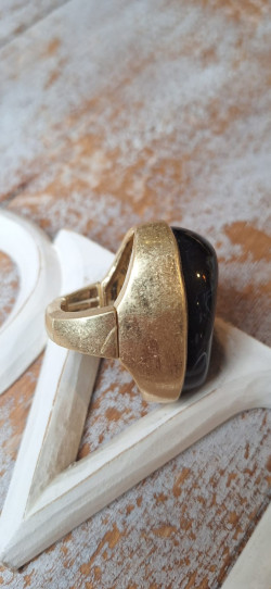 OPI negro, anillo elástico