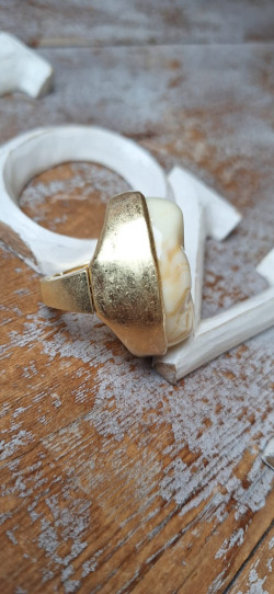 OPI blanco, anillo elástico