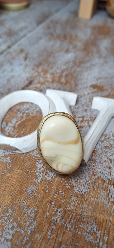 OPI blanco, anillo elástico