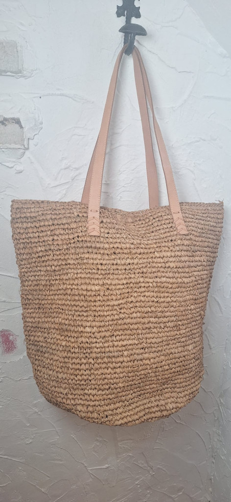 PEPO natural rosado, maxi bolso