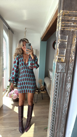 FLORENCIA turquesa, vestido