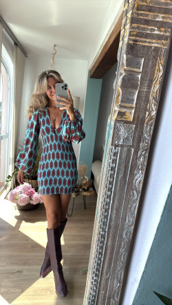 FLORENCIA turquesa, vestido