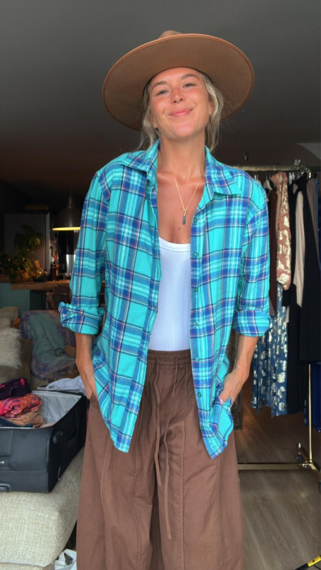 JASON turquesa, blusa