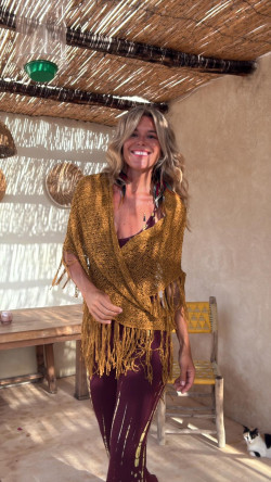 MARIAS mostaza, pañoleta