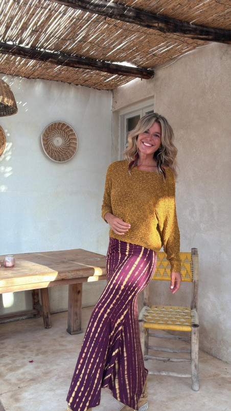 PABEL burdeos/limon tie dye, falda