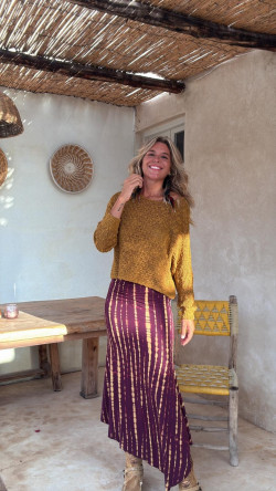 PABEL burdeos/limon tie dye, falda