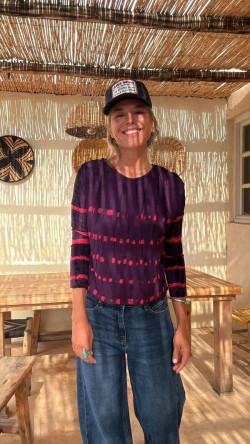 CRIS morado/fucsia, top