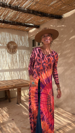 ROMA burdeos/naranja, top