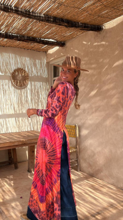 ROMA burdeos/naranja, top