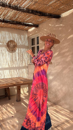 ROMA burdeos/naranja, top