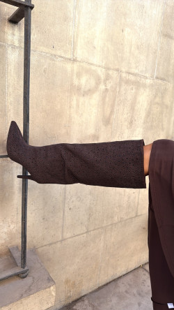 KENSI marrón, bota strass