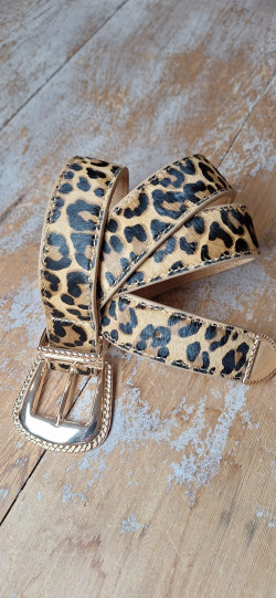 DANFRI cinturón, camel leopardo
