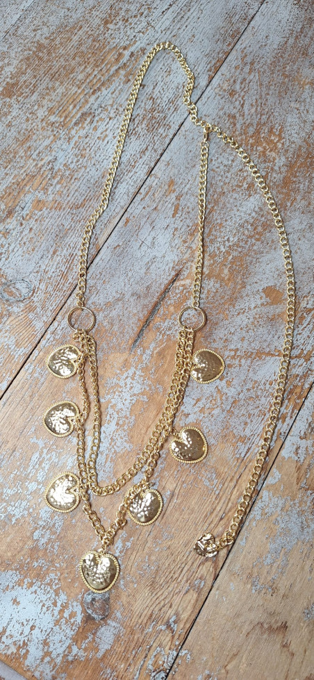 CORAZA, dorado, cinturón/collar