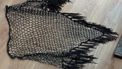 PAZ pañoleta negra/plata