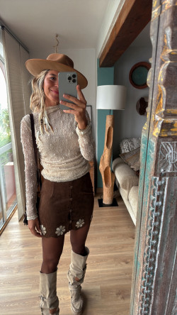 DINAMARCA minifalda marrón