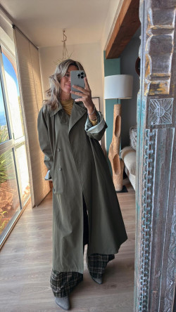 KALY gabardina, kaki