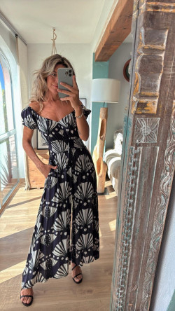 SOCOTRA marino/blanco, mono