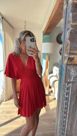 LEVI rojo, vestido corto