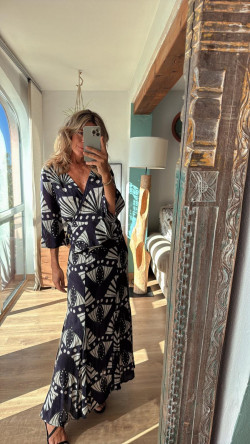 SERRA falda larga, marino